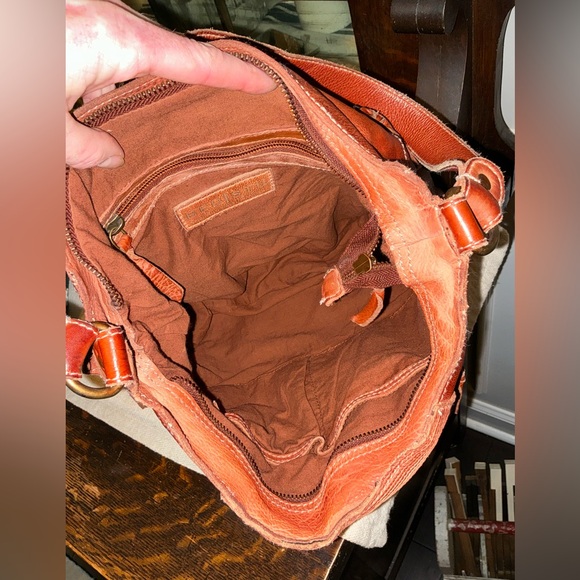 Bed Stu Leather Moore Studded Hobo Shoulder Bag Handbag Cognac Rustic MSRP $285 - Picture 12 of 13